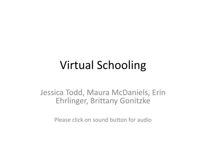 virtual schooling