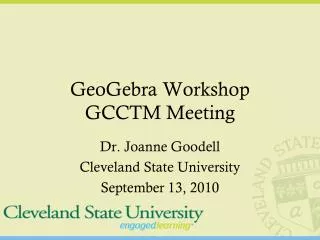 GeoGebra Workshop GCCTM Meeting