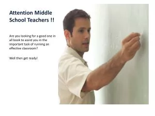 Attention Middle School Teachers !!
