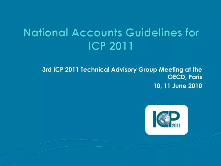 national accounts guidelines for icp 2011