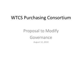 WTCS Purchasing Consortium