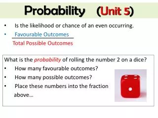 Probability ( Unit 5 )