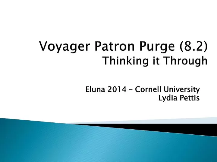 voyager patron purge 8 2 thinking it through