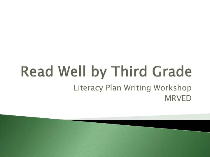 read well by third grade