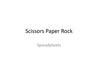 scissors paper rock