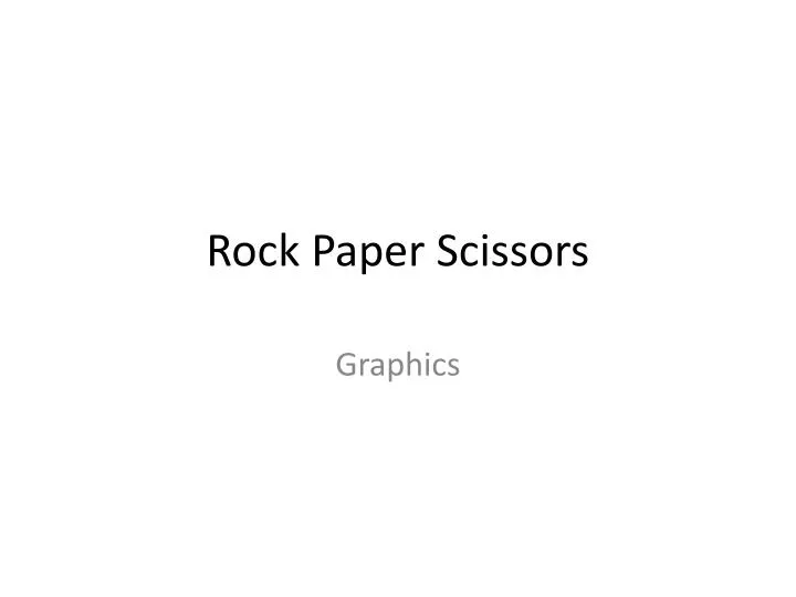 rock paper scissors