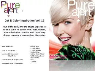 Cut &amp; Color Inspiration Vol. 12