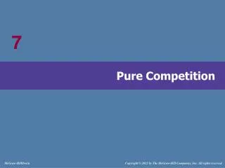 Pure Competition