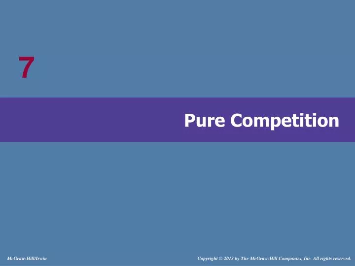 pure competition