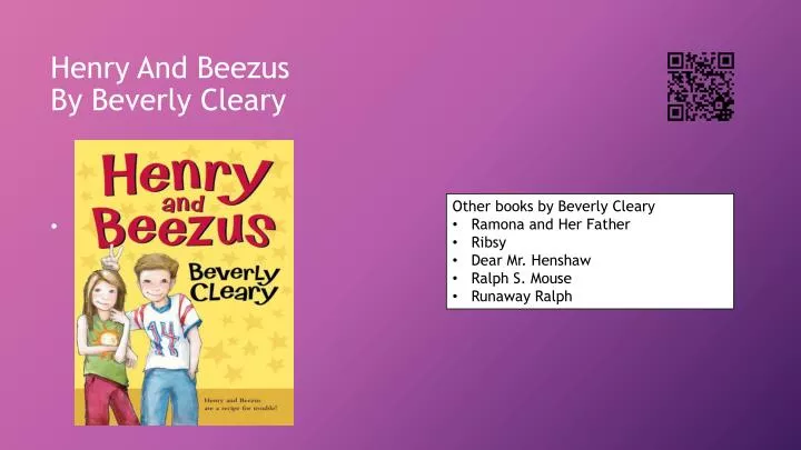 henry and beezus by beverly cleary