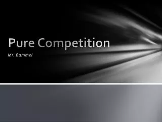 pure competition