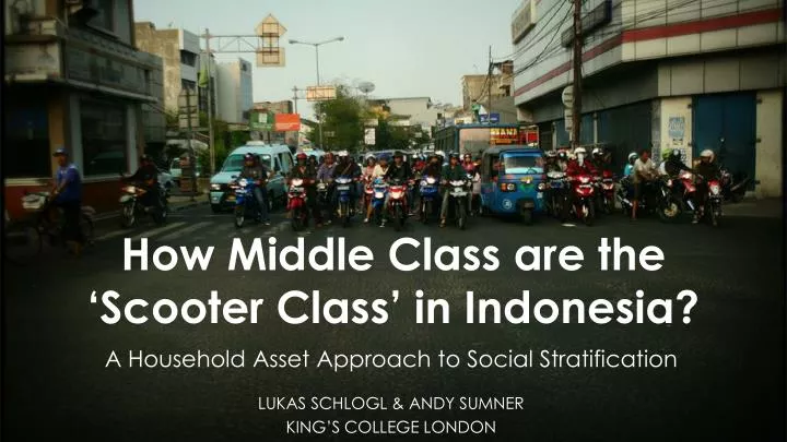 how middle class are the scooter class in indonesia
