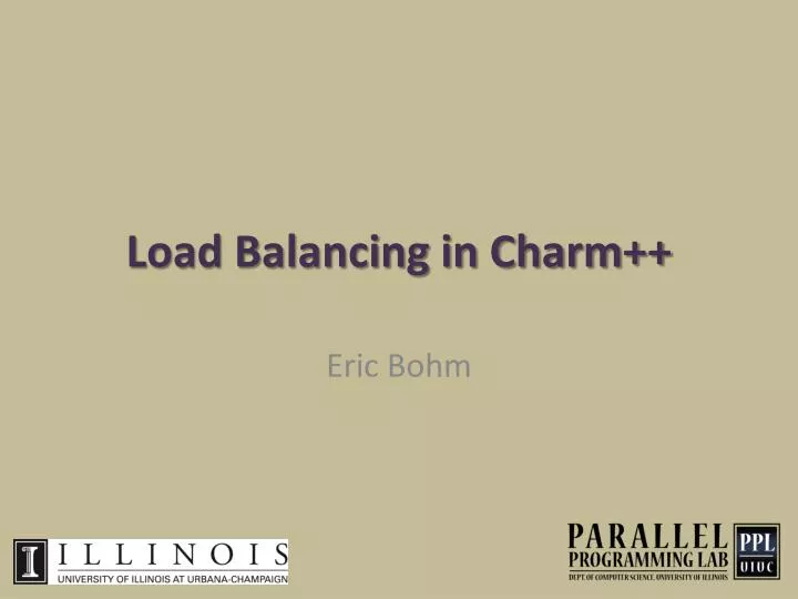 load balancing in charm