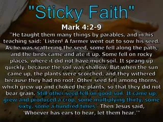 &quot;Sticky Faith&quot;