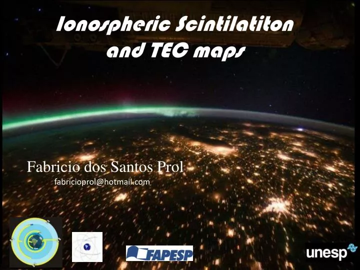 ionospheric scintilatiton and tec maps