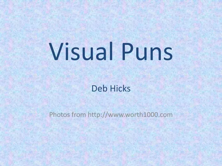 visual puns