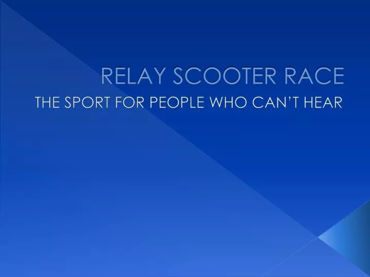 relay scooter race