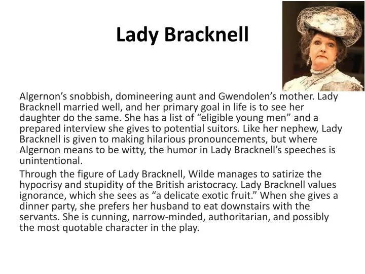 lady bracknell