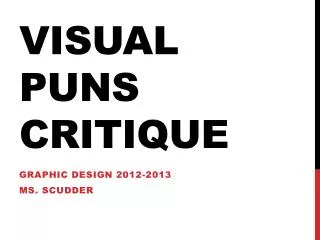 visual puns critique