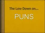 The Witty World of Puns: Exploring Paronomasia in Humor - slide 1