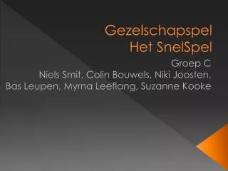 gezelschapspel het snelspel