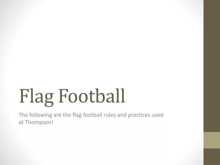 flag football