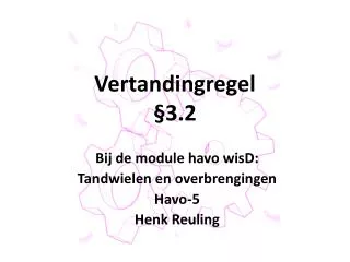 vertandingregel 3 2