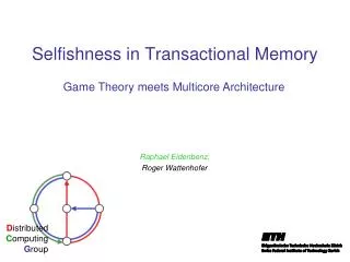 Selfishness in Transactional Memory