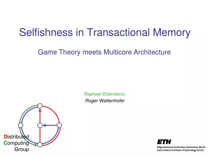 selfishness in transactional memory