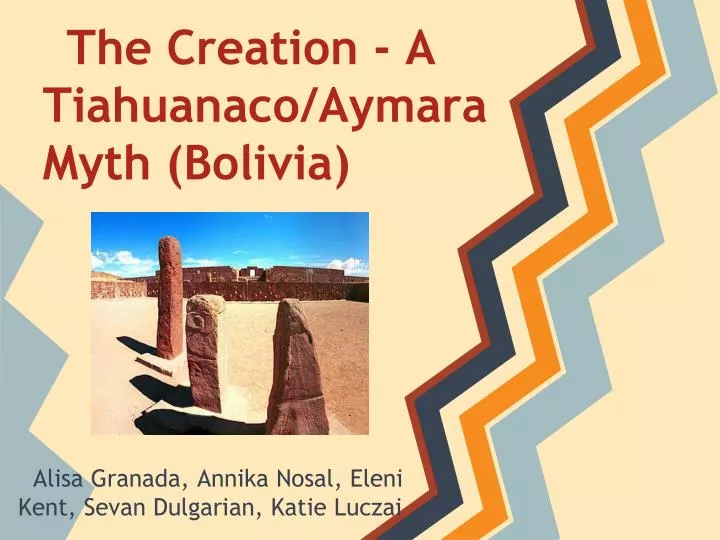 the creation a tiahuanaco aymara myth bolivia