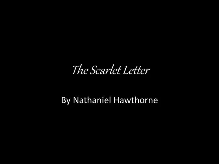 the scarlet letter