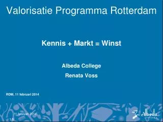 Valorisatie Programma Rotterdam