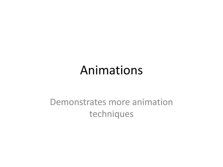 animations