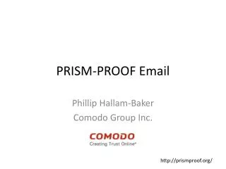 PRISM-PROOF Email