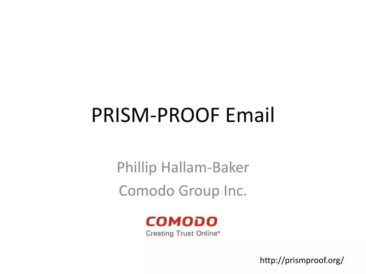 prism proof email