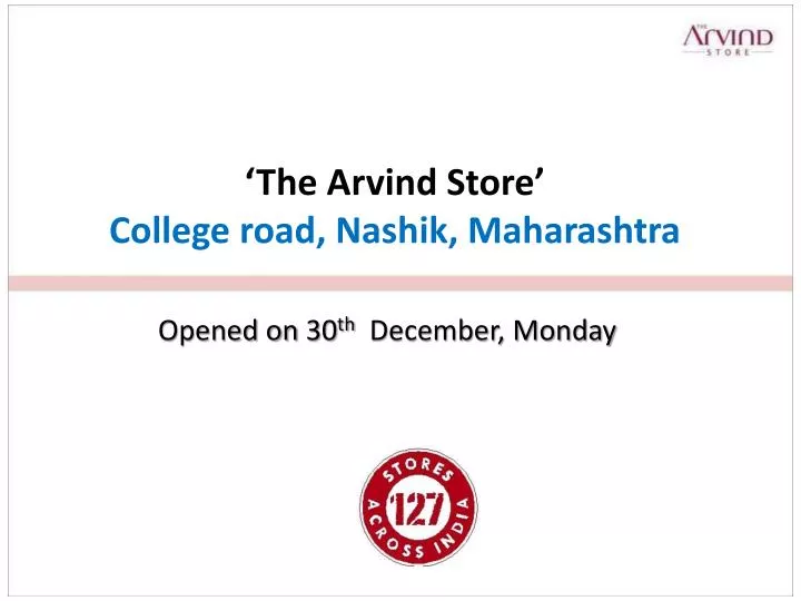 the arvind store college road nashik maharashtra