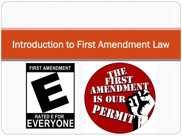 introduction to first amendment law