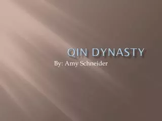 Qin dynasty