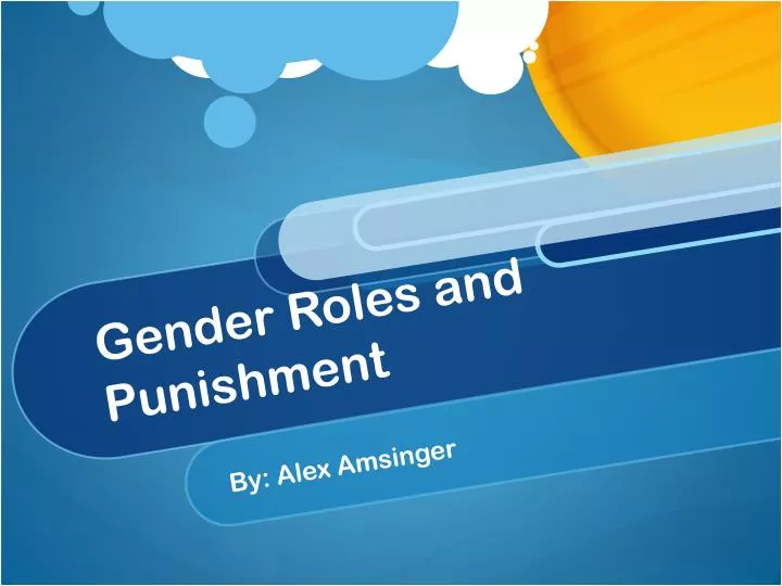 gender roles and punishment