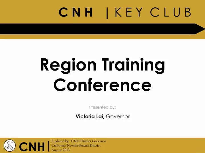 region training conference