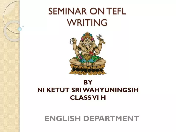 seminar on tefl writing