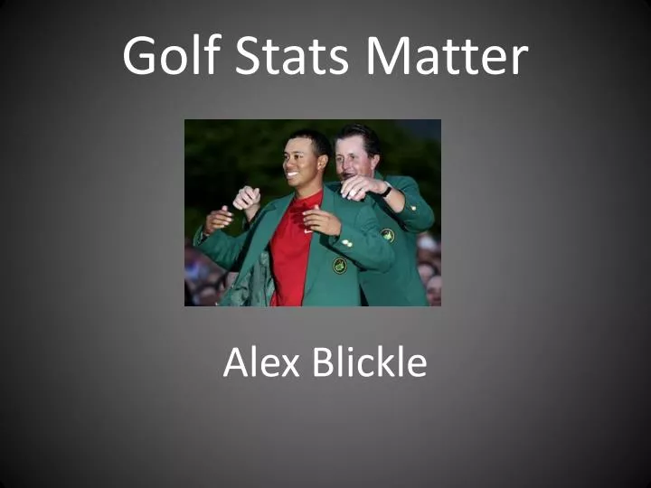 golf stats matter