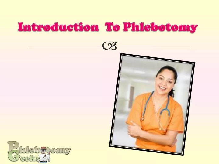 introduction to phlebotomy