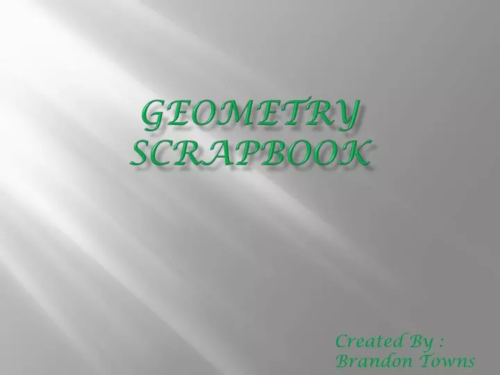 geometry scrapbook