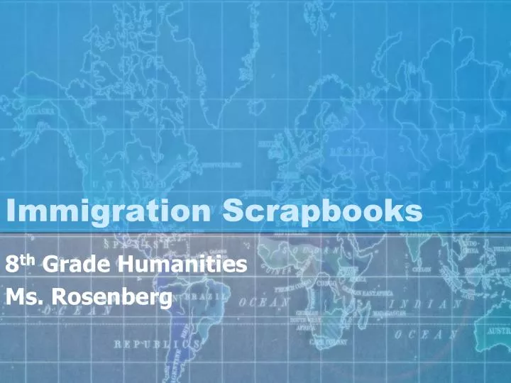 immigration scrapbooks