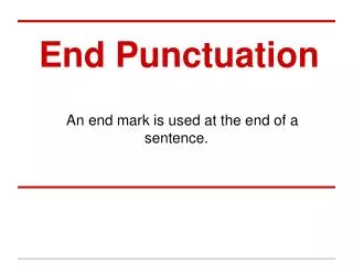 End Punctuation