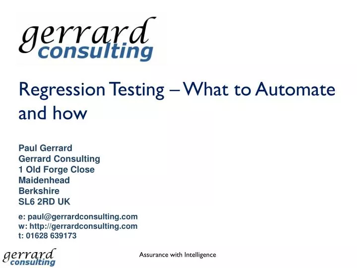 regression testing what to automate and how