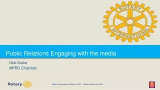 Public Relations Engaging with the media