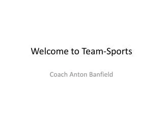 Welcome to Team-Sports