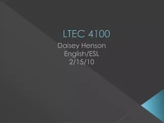 LTEC 4100